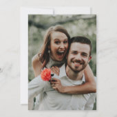 Eenvoudige Botanische Moderne Minimalistische Foto Save The Date (Achterkant)