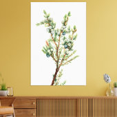 Eenvoudige Botanische Mountain Juniper Canvas Afdruk (Insitu (Woonkamer))