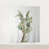Eenvoudige  Botanische Mountain Juniper Wandkleed (Voorkant)