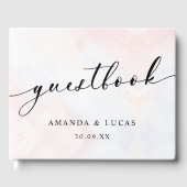 Eenvoudige botanische rustieke bruiloft gastenboek (Voorkant)