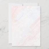 Eenvoudige botanische rustieke bruiloft kaart (Achterkant)