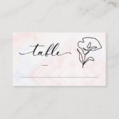 Eenvoudige botanische rustieke bruiloft plaatskaartje (Voorkant)