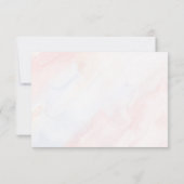 Eenvoudige Botanische Rustieke Trouwdag RSVP Kaartje (Achterkant)