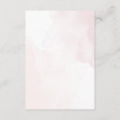 Eenvoudige Botanische Rustieke Trouwdetails Informatiekaartje (Achterkant)