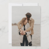 Eenvoudige botanische stoombruiloft bespaart de da kaart (Achterkant)