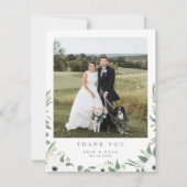 Eenvoudige botanische Waterverf Foto bedankt voor  (Voorkant)