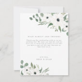 Eenvoudige botanische Waterverf Foto bedankt voor  (Achterkant)