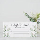 Eenvoudige botanische Waterverf laat zwart over (Staand voorkant)