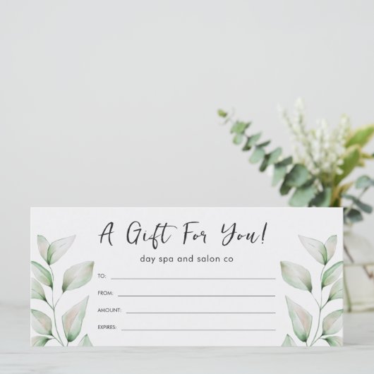 Eenvoudige botanische Waterverf laat zwart over (Staand voorkant)