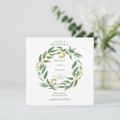 Eenvoudige botanische wilg-bruidebruin kaart (Staand voorkant)