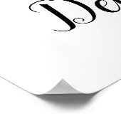 Eenvoudige Botanische Zwart-Wit Bijbel Verse | Poster (Hoek)