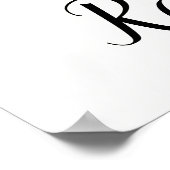 Eenvoudige Botanische Zwart-Wit Bijbel Verse | Poster (Hoek)