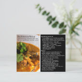 Eenvoudige Bouillabaisse Recipcard Briefkaart (Staand voorkant)