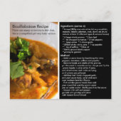 Eenvoudige Bouillabaisse Recipcard Briefkaart (Voorkant)