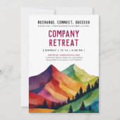 Eenvoudige Bourgogne Mountain Retreat Bos Waterver Kaart (Voorkant)