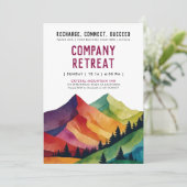 Eenvoudige Bourgogne Mountain Retreat Bos Waterver Kaart (Staand voorkant)