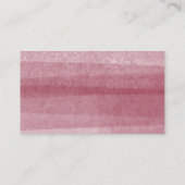 Eenvoudige Bourgogne Waterverf Visitekaartje (Achterkant)