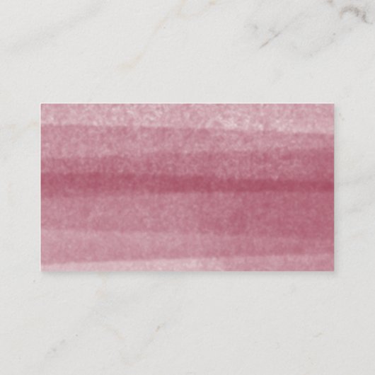 Eenvoudige Bourgogne Waterverf Visitekaartje (Achterkant)