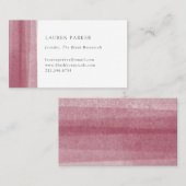 Eenvoudige Bourgogne Waterverf Visitekaartje (Voorkant / Achterkant)