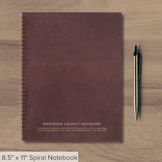 Eenvoudige Bourgondische zaken Notitieboek