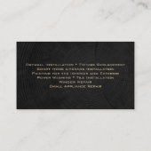 Eenvoudige bouw Handyman Aannemer Renovatie Visitekaartje (Achterkant)