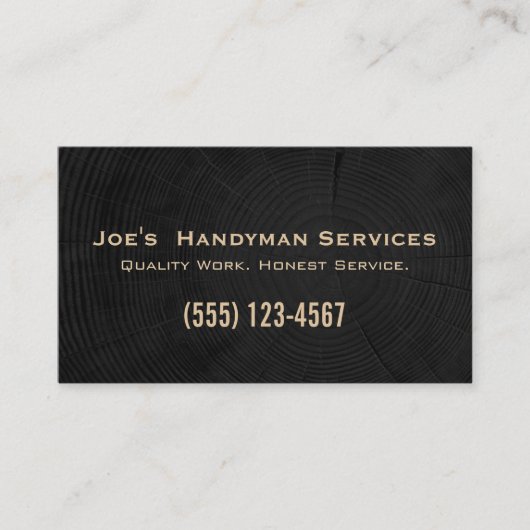 Eenvoudige bouw Handyman Aannemer Renovatie Visitekaartje (Voorkant)