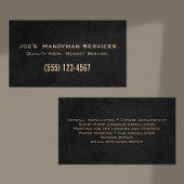 Eenvoudige bouw Handyman Aannemer Renovatie Visitekaartje