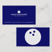 eenvoudige bowling visitekaartje (Voorkant / Achterkant)