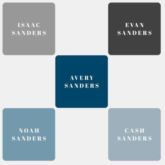 Eenvoudige boxen Koel Waterdicht Kleding Naam Labels (Groep)