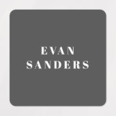 Eenvoudige boxen Koel Waterdicht Kleding Naam Labels (Design 2)