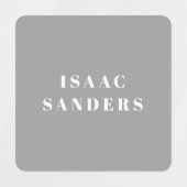 Eenvoudige boxen Koel Waterdicht Kleding Naam Labels (Design 1)