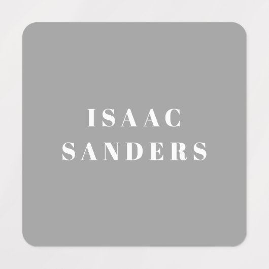 Eenvoudige boxen Koel Waterdicht Kleding Naam Labels (Design 1)