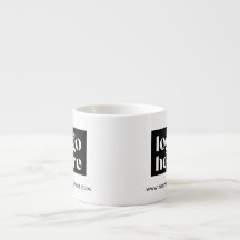 Eenvoudige Branded Business Logo Espresso Mok