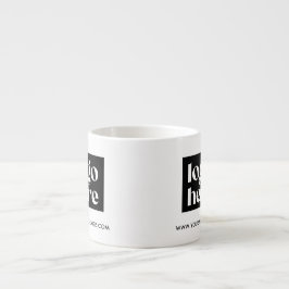 Eenvoudige Branded Business Logo Espresso Mok