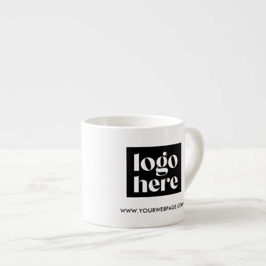 Eenvoudige Branded Business Logo Espresso Mok (Voorkant rechts)