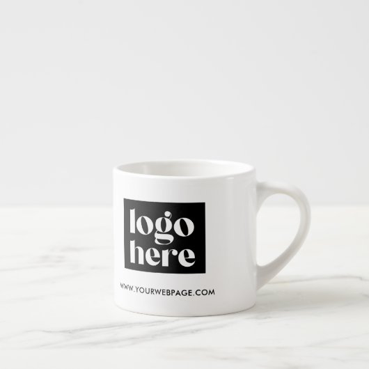 Eenvoudige Branded Business Logo Espresso Mok (Rechts)