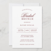 Eenvoudige bridale bruinkool uit Bourgogne en Whit Kaart (Voorkant)