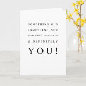 Eenvoudige Bridesmaid-conceptkaart Kaart (Gele Bloem)