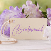 Eenvoudige Bridesmaid Typografie Rubberstempel