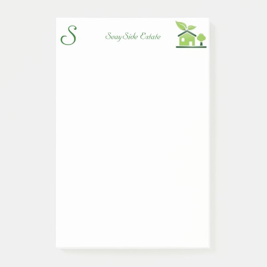 Eenvoudige briefhoofd Post-it notes (Voorkant)