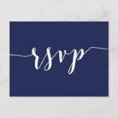 Eenvoudige Briefkaarten van de Navy Blue Wedding R (Voorkant)