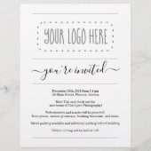 Eenvoudige brochure Bedrijfs van de Uitnodiging -  (Voorkant)