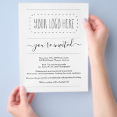 Eenvoudige brochure Bedrijfs van de Uitnodiging -  (Hand)