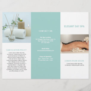 Eenvoudige brochure van Aqua Elegant Spa