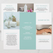 Eenvoudige brochure van Aqua Elegant Spa (Voorkant / Achterkant)