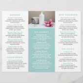 Eenvoudige brochure van Aqua Elegant Spa (Achterkant)