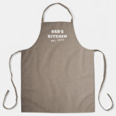 Eenvoudige Brown Dad's Keuken Modern Schort (Voorkant)