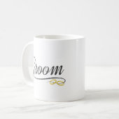 Eenvoudige Bruid Bloem Bruiloft Calligrafie | Mok (Voorkant links)