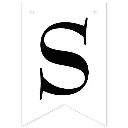 Eenvoudige Bruid en Bruidegom Elegante Trouw Vlaggetjes (Derde vlag)