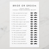 Eenvoudige bruid of bruidegom bruiloft Vrijgezelle (Voorkant)